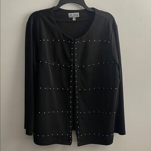 Stunning Black Gold Studded Cardigan
Size: XL